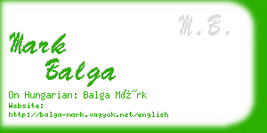 mark balga business card